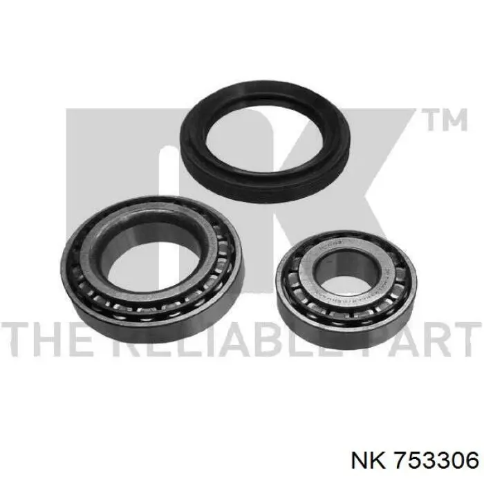 Комплект підшипник маточини передньої NK 753306 ціна, від 11.26 USD