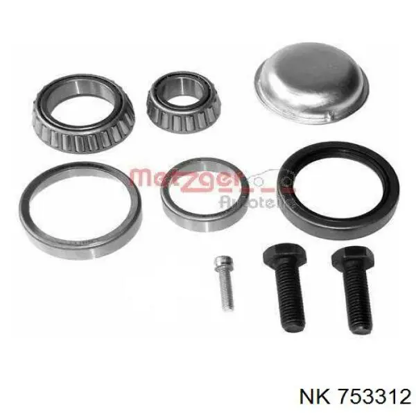 Комплект підшипник маточини передньої NK 753312 ціна, від 12.25 USD