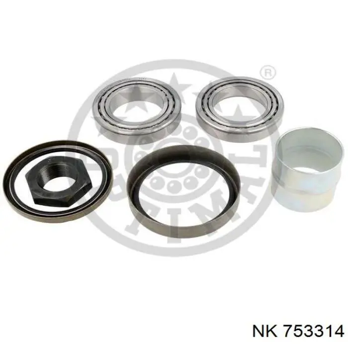 Комплект підшипник маточини передньої NK 753314 ціна, від 26.75 USD