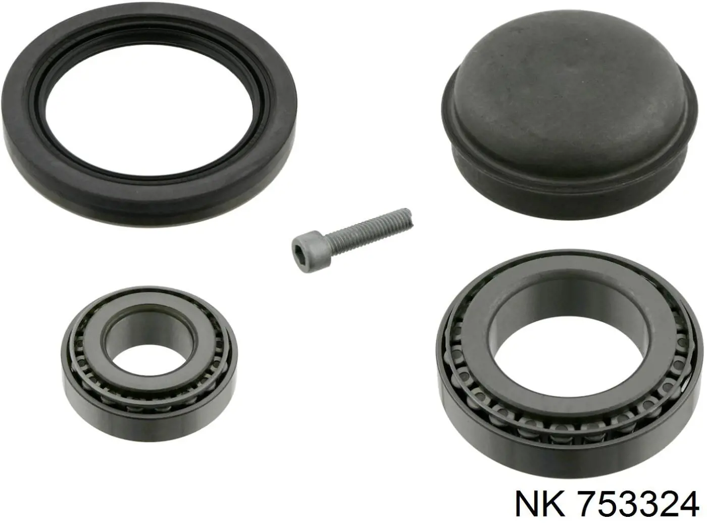 Комплект підшипник маточини передньої NK 753324 ціна, від 15.96 USD