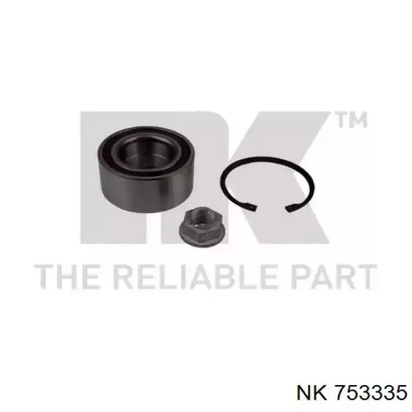Комплект підшипник маточини передньої NK 753335 ціна, від 47.53 USD