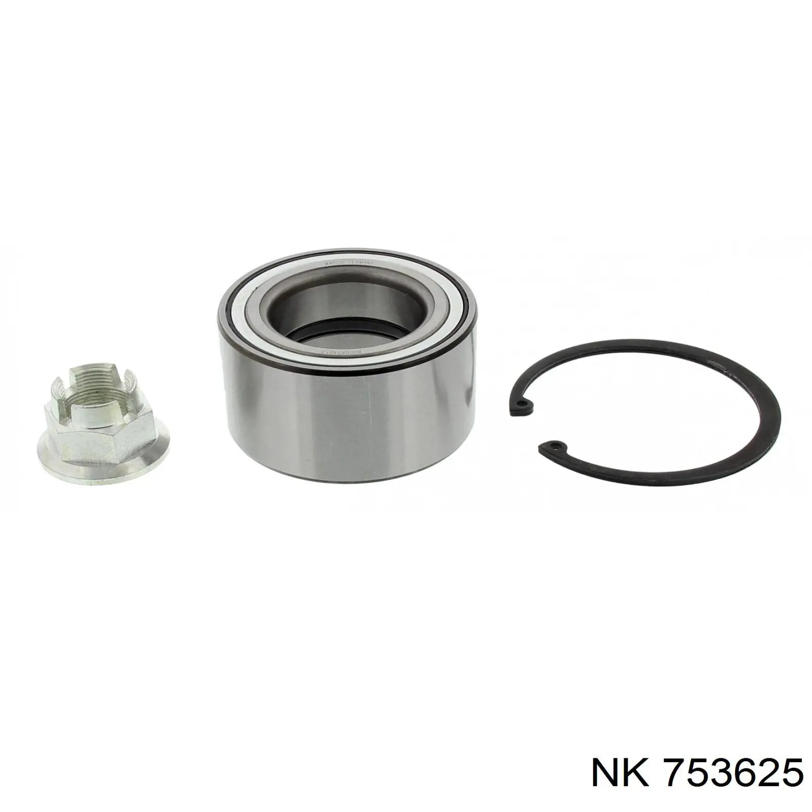 Комплект підшипник маточини передньої NK 753625 ціна, від 24.02 USD