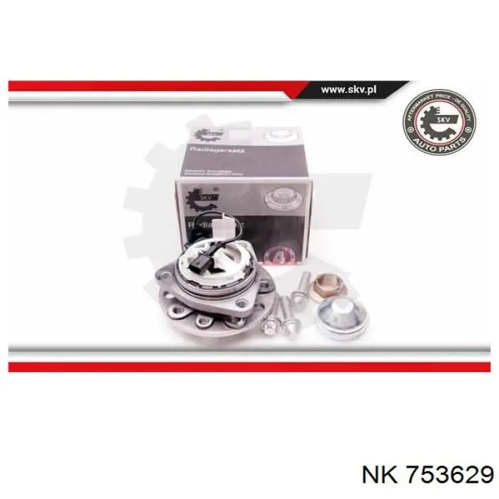 Маточина колеса передня NK 753629 ціна, від 75.45 USD