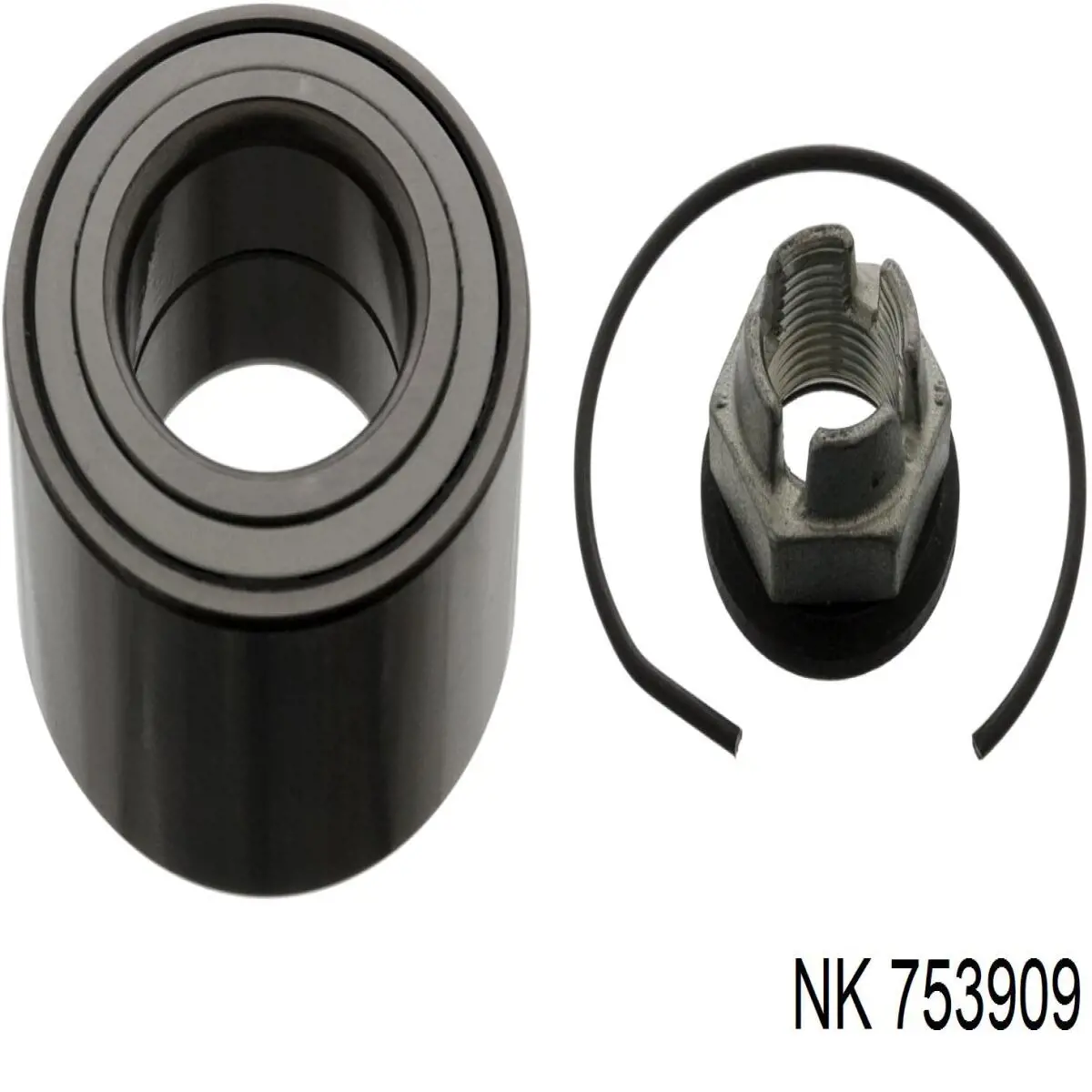 Комплект підшипник маточини передньої NK 753909 ціна, від 13.41 USD
