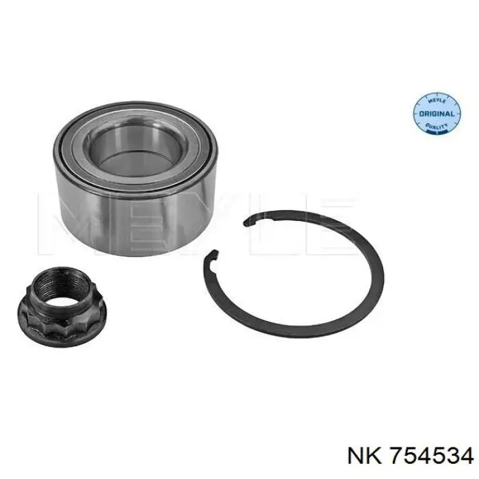 Комплект підшипник маточини передньої NK 754534 ціна, від 16.58 USD