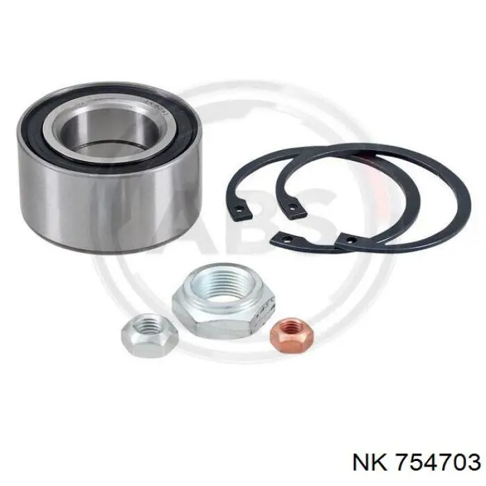 Комплект підшипник маточини передньої NK 754703 ціна, від 10.26 USD