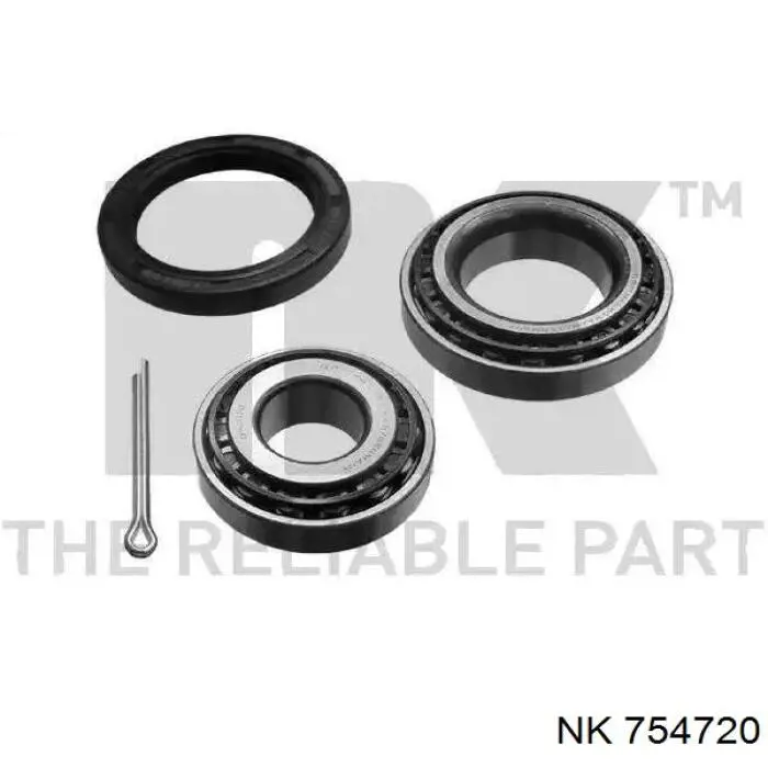 Комплект підшипник маточини передньої NK 754720 ціна, від 15.62 USD