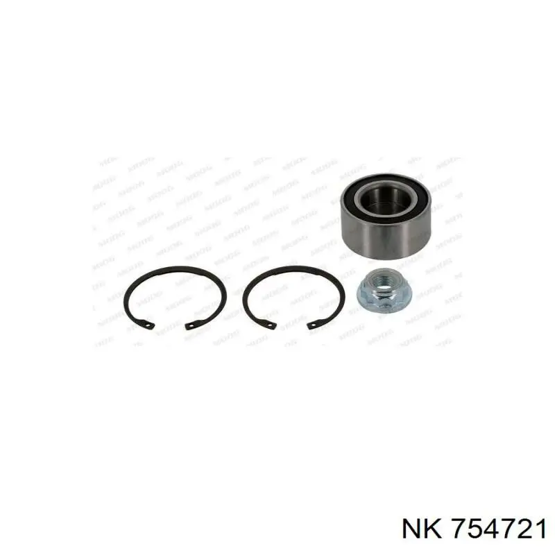 Комплект підшипник маточини передньої NK 754721 ціна, від 12.81 USD