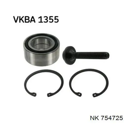 Комплект підшипник маточини передньої NK 754725 ціна, від 18.36 USD