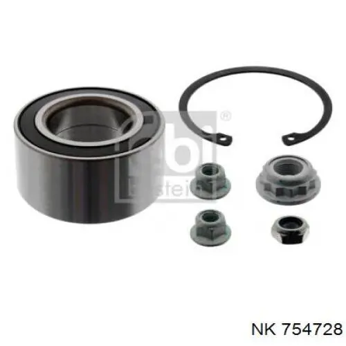 Комплект підшипник маточини передньої NK 754728 ціна, від 16.57 USD