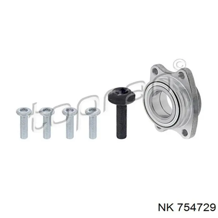 Підшипник маточини передньої/задньої NK 754729 ціна, від 34.36 USD