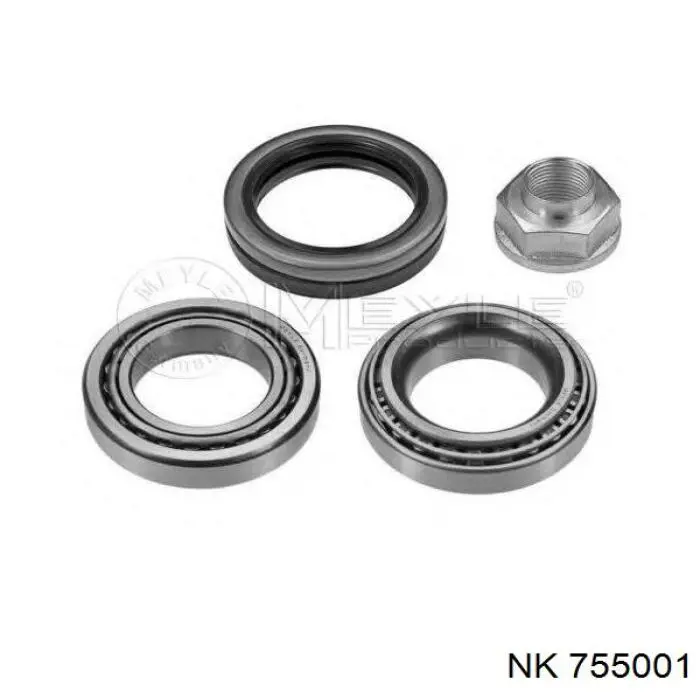 Комплект підшипник маточини передньої NK 755001 ціна, від 13.05 USD