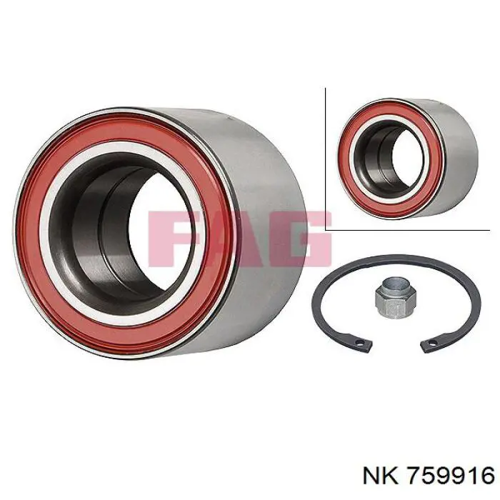 Купити 759916 NK Підшипник ступиці передньої