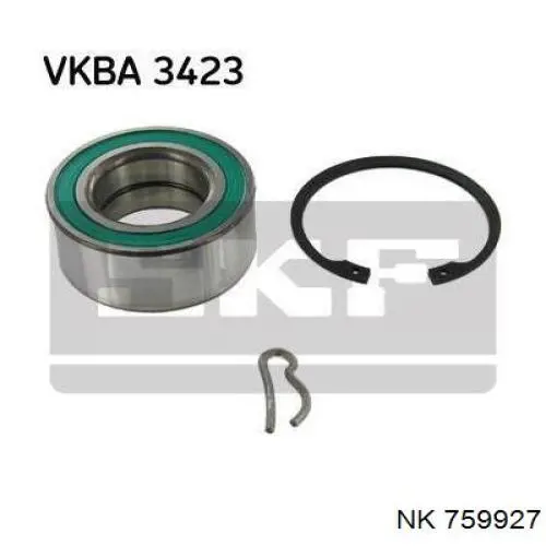 Комплект підшипник маточини передньої NK 759927 ціна, від 18.28 USD