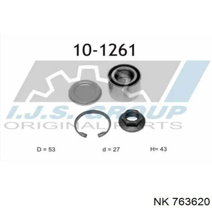 Купити 763620 NK Підшипник задньої ступиці