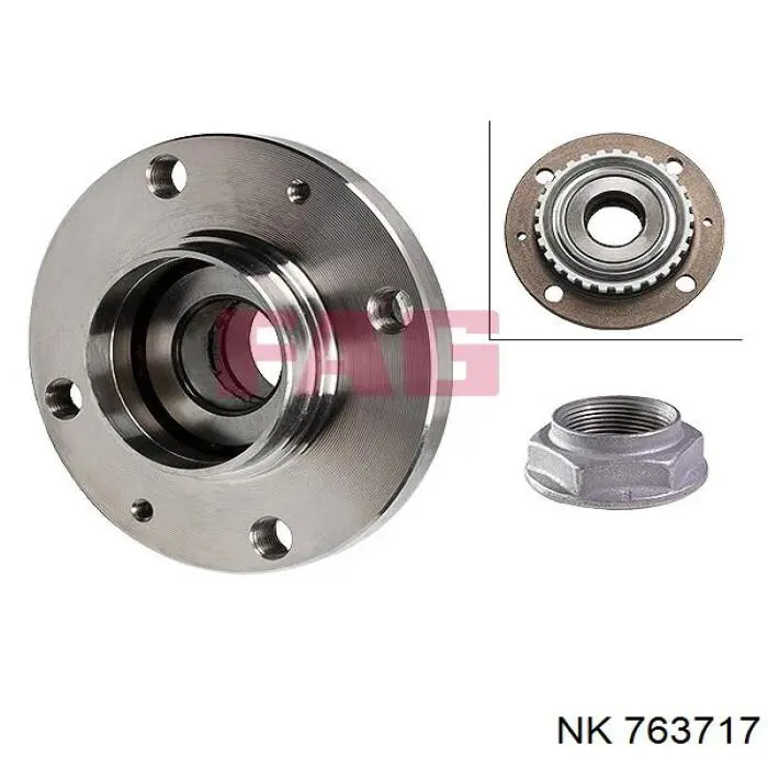 Купити 763717 NK Підшипник ступиці колеса