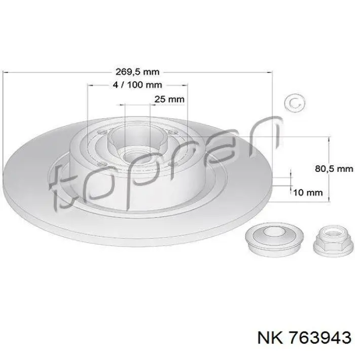 Купити 763943 NK Підшипник задньої ступиці