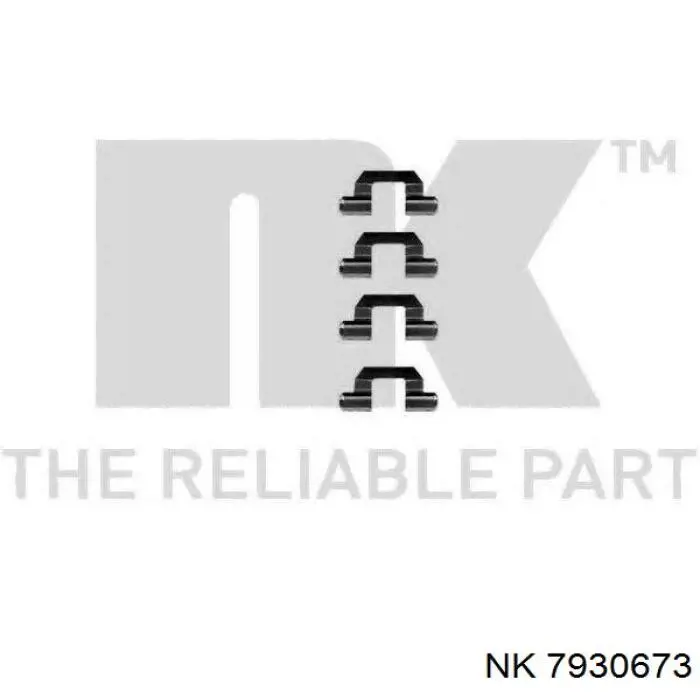 Комплект пружинок кріплення дискових колодок, задніх Mitsubishi MR510545 ціна, від 5.27 USD