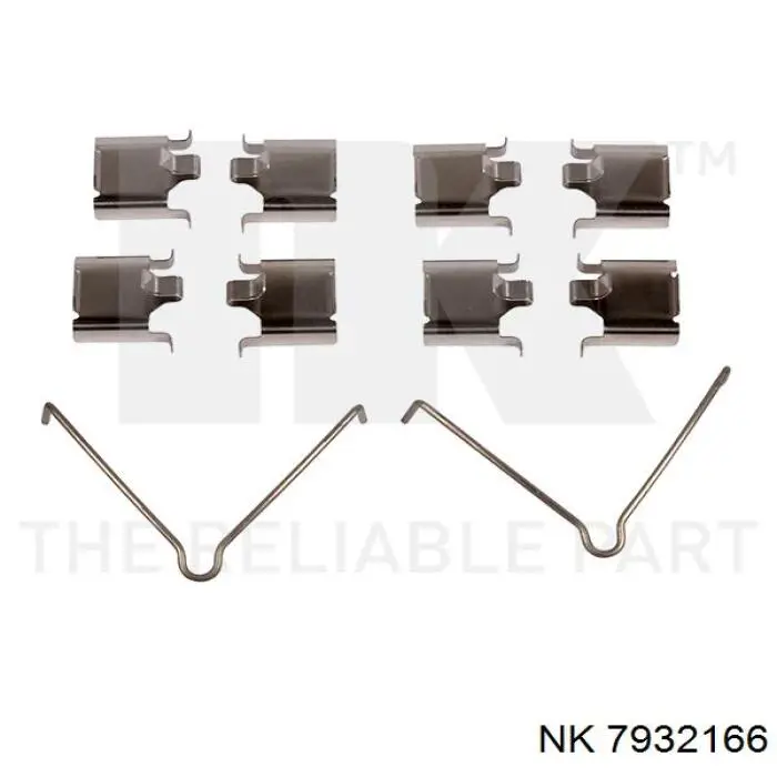 Пластина протискрипна кріплення гальмівної колодки, задня 7932166 NK