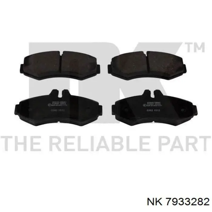 A0041282000 Mercedes Комплект пружинок кріплення дискових колодок, передніх
