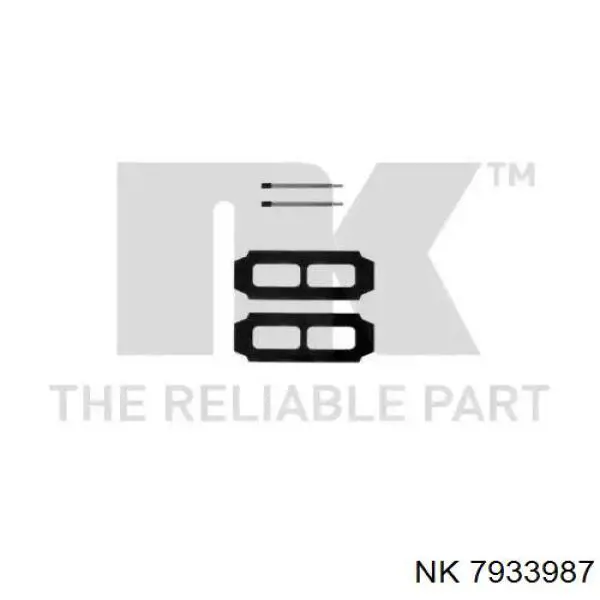 Купити 7933987 NK Комплект пружинок кріплення дискових колодок, передніх