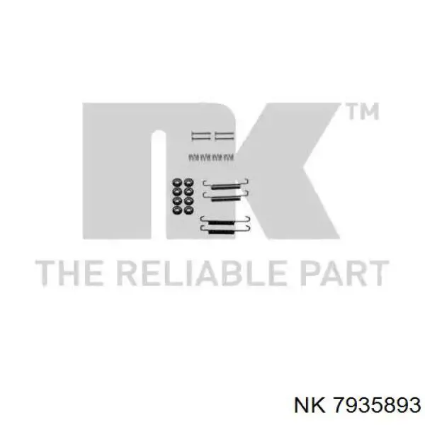 Купити 7935893 NK Монтажний комплект задніх барабанних колодок