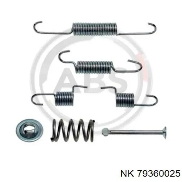 Монтажний комплект задніх барабанних колодок 79360025 NK