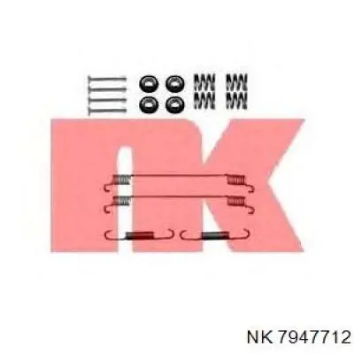Монтажний комплект задніх барабанних колодок NK 7947712