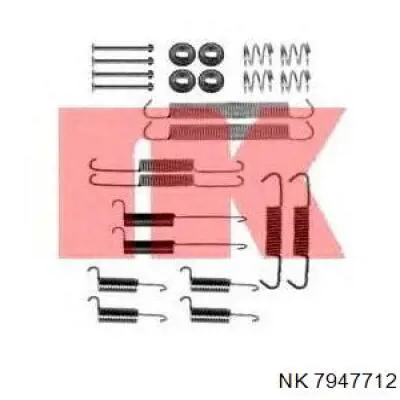 7947712 NK Монтажний комплект задніх барабанних колодок