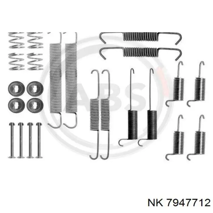 Монтажний комплект задніх барабанних колодок NK 7947712 ціна, від 9.75 USD