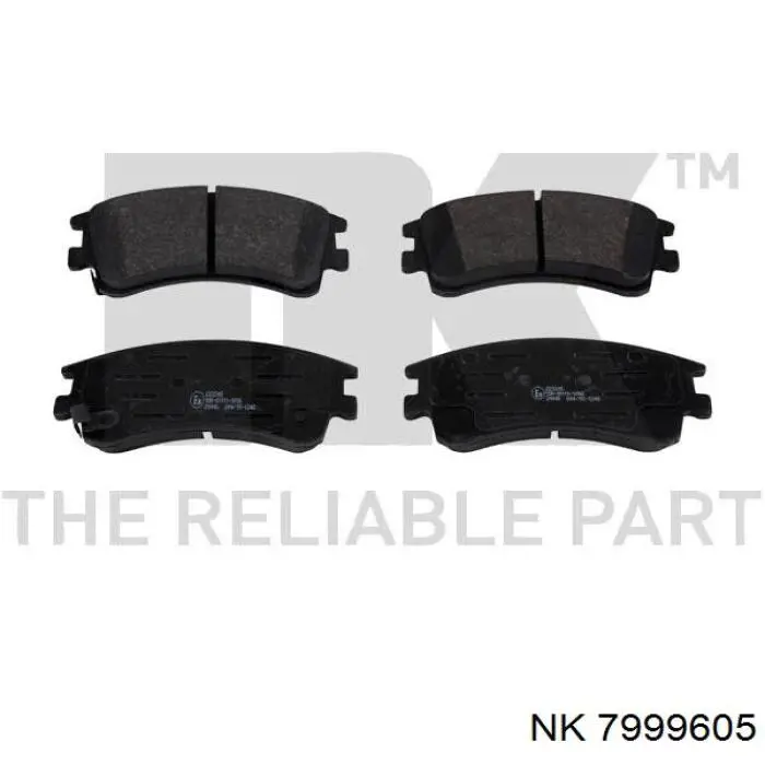 7999605 NK комплект пружинок кріплення дискових колодок, передніх
