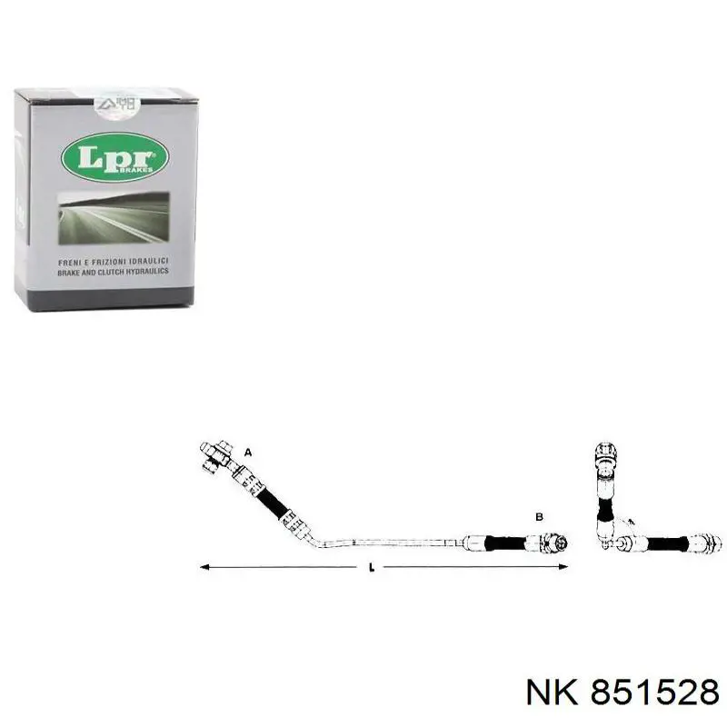 Шланг гальмівний задній, правий 851528 NK