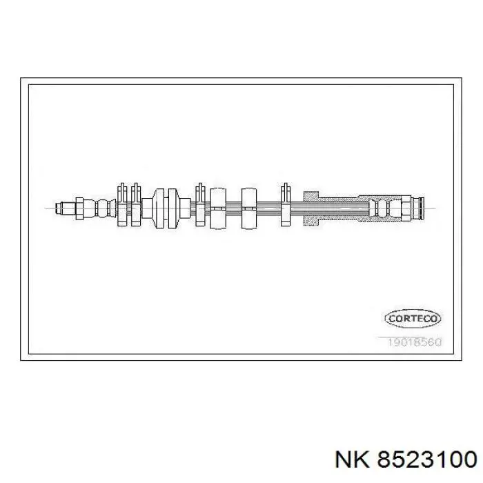 Купити 8523100 NK Шланг гальмівний передній, правий