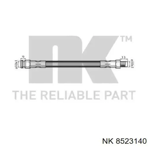 Шланг гальмівний передній 8523140 NK
