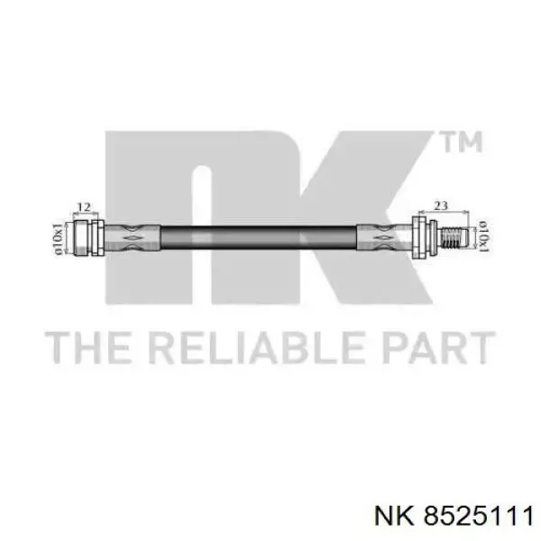 Шланг гальмівний задній 8525111 NK