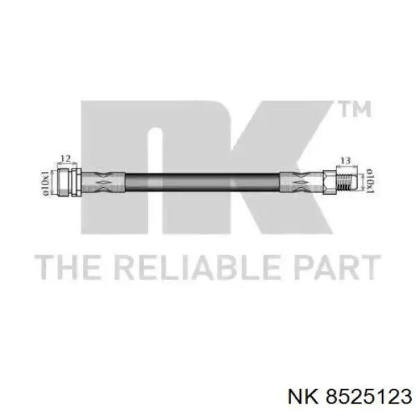 Шланг гальмівний передній 8525123 NK