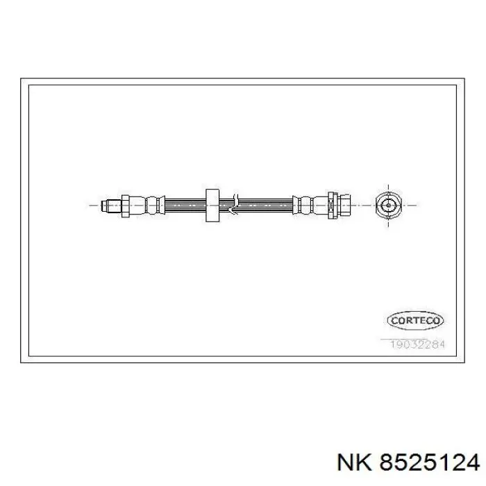 Гнучка гальмівна трубка задня NK 8525124
