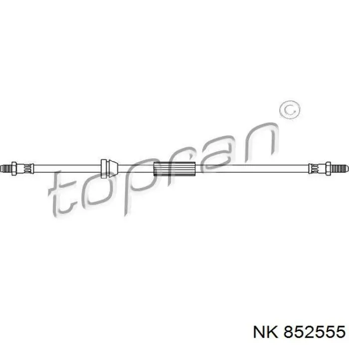 Шланг гальмівний передній 852555 NK