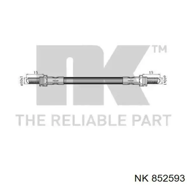 Шланг гальмівний задній 852593 NK