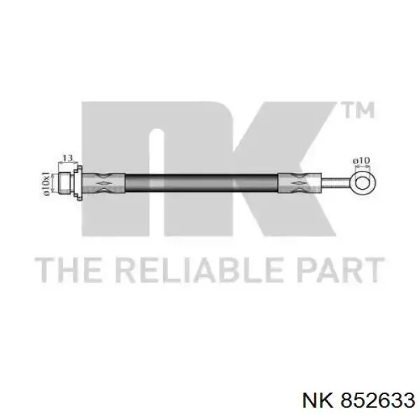 Шланг гальмівний передній, лівий 852633 NK