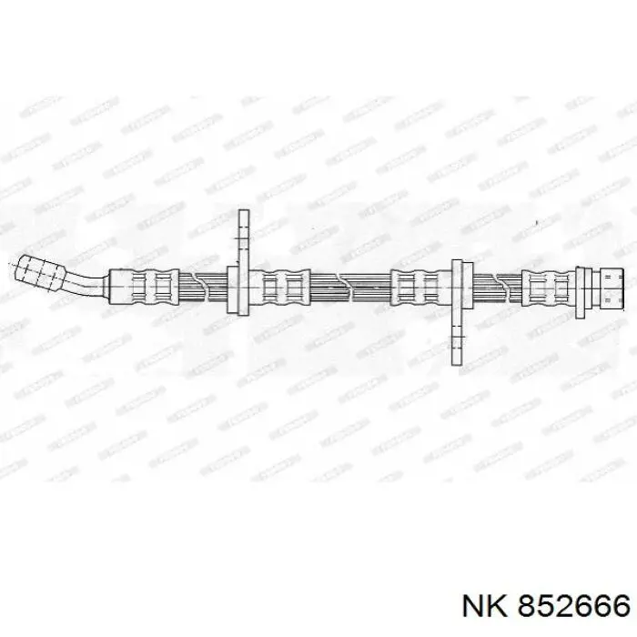 Шланг гальмівний задній K&K FT3605 ціна, від 21.94 USD