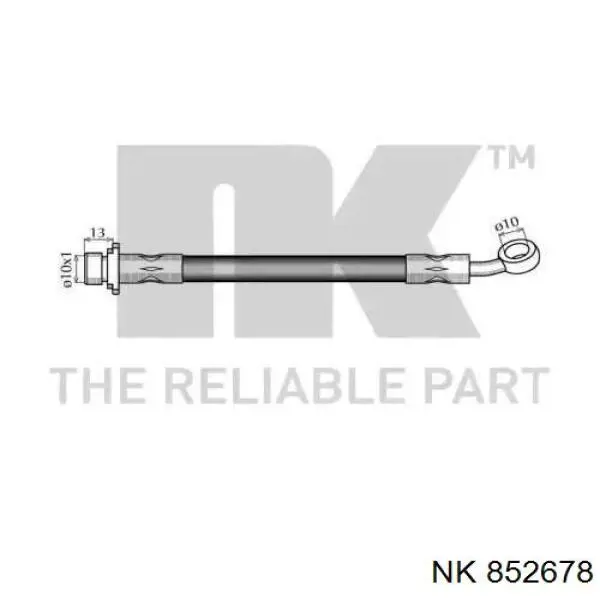 T28090 Brembo Шланг гальмівний задній, правий