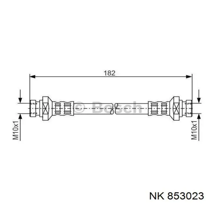 Купити 853023 NK Гальмівні шланги передні