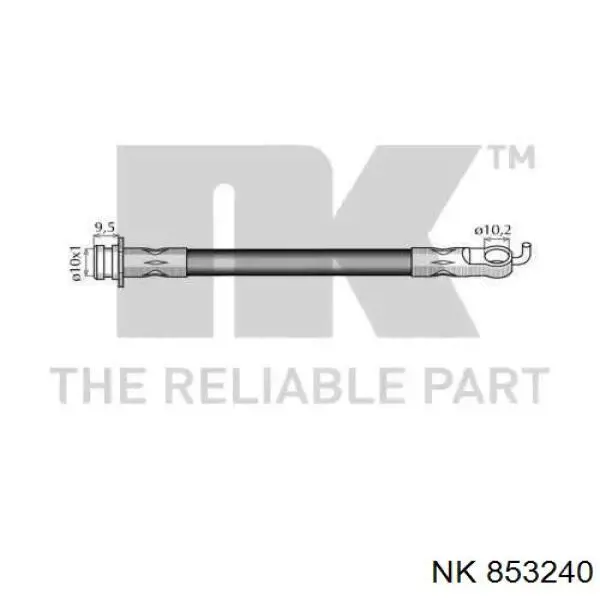 Шланг гальмівний передній 853240 NK