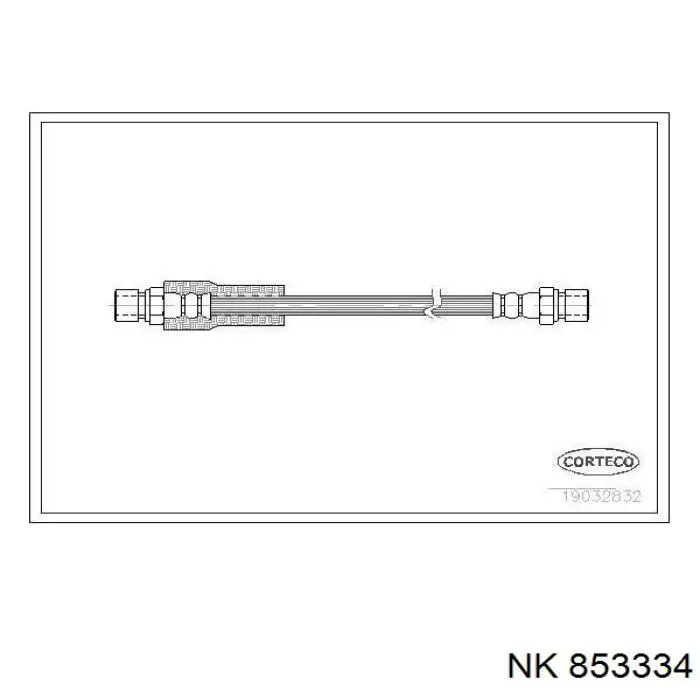Шланг гальмівний 853334 NK