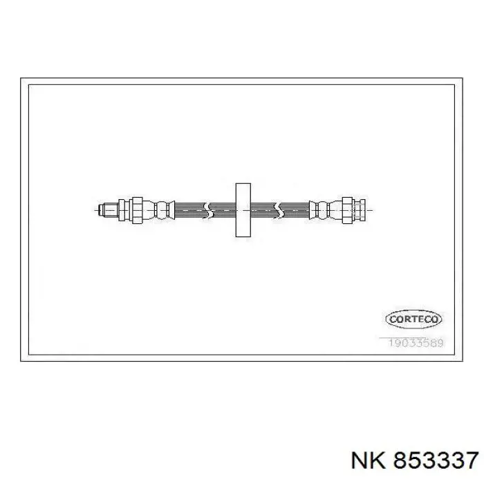 Гнучка гальмівна трубка задня ABS SL5974