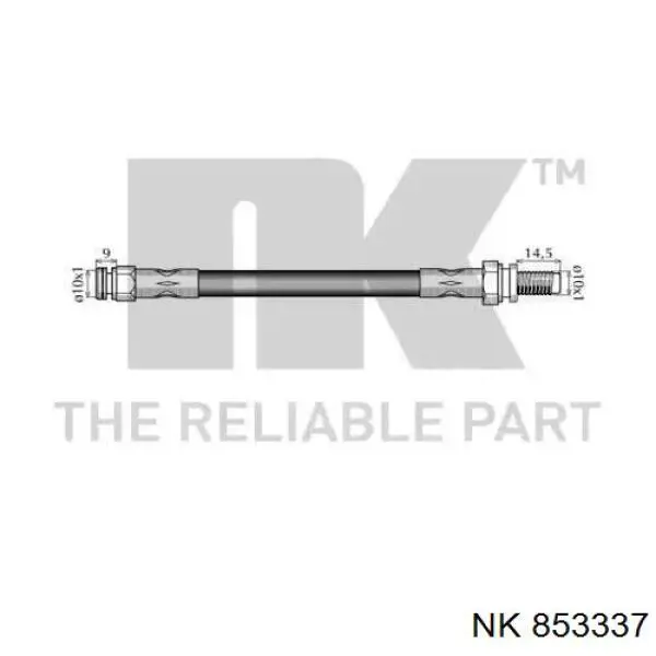 Шланг гальмівний задній 853337 NK