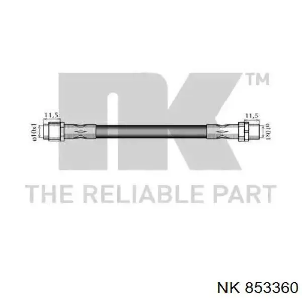 Купити LH7968 Delphi Шланг гальмівний задній