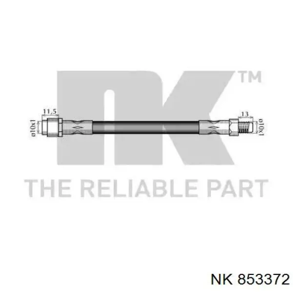 Шланг гальмівний задній 853372 NK
