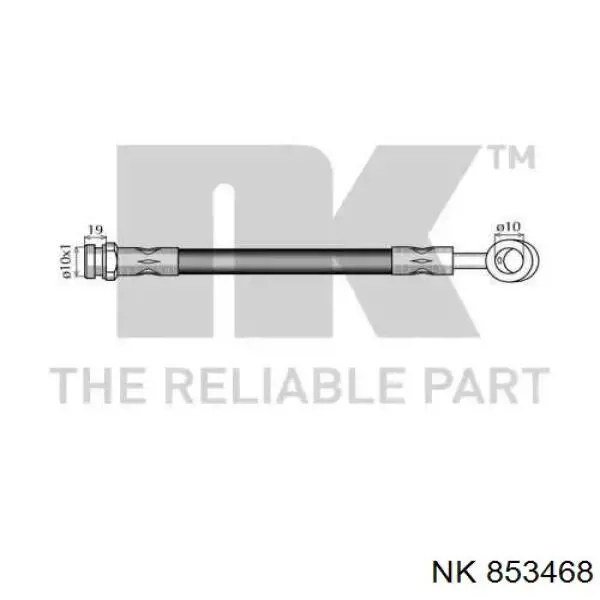 Шланг гальмівний передній, правий 853468 NK